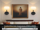 Wall Sconces Set of Two, Wireless Battery Operated Wall Decor Remote, Sconces Wall Lighting V1171-CB-BOM000897