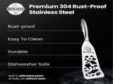 Gourmet Easy Stainless Steel Fish Spatula Set 1 Large 1 Small Metal Spatula V1376-FISHTURNFISH