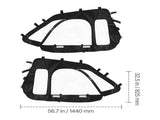 Cab Enclosure Upper Doors, Compatible with Polaris RZR XP 1000/XP Turbo 2014-2023, Soft Upper Doors, V952-BDWQPOLARISRN7Z3V001V0