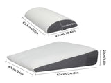 Dreamz Memory Foam Wedge Pillow Bed Back Neck Support Leg Raiser Cushion PILO1027-AU