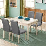 Set of 6 Universal Stretch Chair Covers - Modern - Grey V1188-TAL-02060