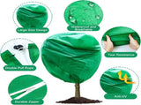 2pcs Huge Plant Covers Freeze Protection, 95"x83" Winter Tree Cover with Zipper Drawstring Thickened V1259-DP01-A-5373