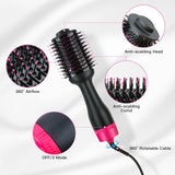 Hot Air One-Step Hair Dryer Negative Ion Anti-Frizz Blowout for Drying,Straightening, Curling and V178-12120