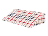 Wedge Pillow R Shaped Removable Slip Resistance Plaid Pattern Bedsore Turning Wedge Pillow for Side V1294-YM0901-3117230161912