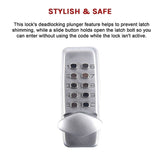 Keyless deadbolt digital electronic door lock keypad mechanical Code Entry Door V63-827161