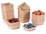 60 Pack Pulp Fiber Berry Basket, for Strawberry Blueberry Raspberry Grape Cherry, Produce Basket V1369-AZ3-W-08243
