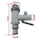 2Pcs Replacement Plunger Valve with Brackets for Above Ground Pool Essential Pool Main y5243 V1369-AZ3-W-11393