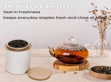 6 Pack Tea Tins Canister for Loose Tea, 23 Fl OZ Airtight Round Tin with Lid, Large Metal Storage V1259-DP01-A-981