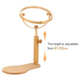 Embroidery Stand Hoop Wood Embroidery & Cross Stitch Hoop Ring Frame Adjustable Sewing Tools S V1294-YM0722-JY03976-01