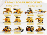 12-in-1 STEM Solar Robot Kit Toys Gifts for Kids 8 9 10 11 12 13 Years Old,Educational Building V1369-AZ3-W-21544
