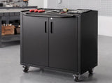 Giantz Rolling Tool Cabinet Heavy-Duty Storage Cabinet Adjustable Shelf Black TC-ROL-2D-BK