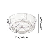 Kitchen Spice Rack Organizer Rotating Turntable - Clear Plastic Countertop Storage for Seasoning V1369-AZ3-W-11046