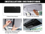 Car Sun Visor Organizer, Soft Leather Surface Eyeglasses Note Card Holder Car Storage Bag, V1192-AZ-W-3083