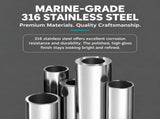 Foldable Boat Anchor Roller with Dual Rollers for Marine Bow Applications, Corrosion Resistant V1341-ZY-WQ86J9C4-SILVER