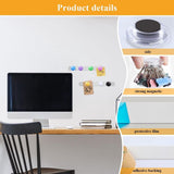 4Pcs Magnetic for Wall, Stainless Iron Magnetic Strips with Adhesive Backing, Magnet Bulletin V1192-AZ-W-18050