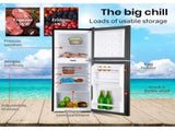 GECKO 125L Portable Upright Fridge, 12V/24V for Motorhome, Caravan, Black V219-CAPFFRGEKA13B