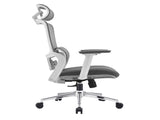 Elena High Back Fabric Seat Ergonomic Office Chair In Grey V369-A8616-R-GREY