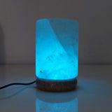 USB Colour Changing Salt Himalayan Lamp - Cylinder Shape Pink Rock LED Light V238-SUPDZ-43047464134