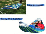 Outdoor Camping Hammock Portable Travel Swing Balance Hammock for Beach Hiking Backyard Relax V1232-LYDCPH001