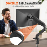 VEVOR Single Monitor Mount, Supports 13"-32", 330-813 mm Screen, Fully Adjustable Gas Spring Monitor V952-XSQBJDMBQDHBUC1YIV0