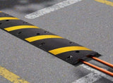 1830MM Rubber Speed Bump, 2 Channel, Heavy Duty Traffic Speed Hump, 9,979 kg/axle Load Capacity, V952-JSDDLBHPDZK1UBYXX001V0