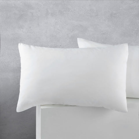 Accessorize Pair of Cotton Polyester Standard Pillowcases White V442-HIN-PILLOWC-COTTONPOLYESTER-WHITE-ST