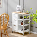 Kitchen Island on Wheels with Storage V178-68184