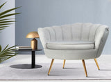 Artiss Armchair Velvet Grey Callista UPHO-5002-VEL-GY