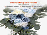 Blue Artificial Wedding Arch Flower Kit with Sheers - 2 Floral Arrangements & 2 V767-VVR-HLGMHTJ4JTLS5XC9FV0