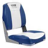 Boat Seat, 480 mm Low Back Boat Seat, Folding Boat Chair with Thickened Sponge Padding and Hinge, V952-ZDCZYDKB1J008NUH0V0
