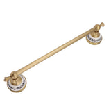 40.5cm Bathroom Towel Bar Copper Bath Towel Rack Single Towel Bar Wall Mounted Towel Holder European V1294-YM0706-3112230063512