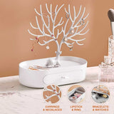 Antlers Jewelry Display Stand with Drawers, Necklace Earring Bracelet Jewelry Organizer Display V1192-AZ-W-16621