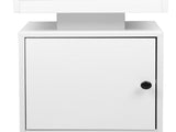 Levede Bedside Table USB Charger Outlet RGB White NI1049-WH