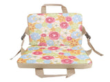 Folding Stadium Pad with Back 600D Oxford Fabric Thick Floral Portable Bleacher Chair for Children V1294-YM0901-3111240261411