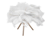 Feather Table Lamp USB Rechargeable Ostrich Feather Desk Light with Gold Tripod for Bedroom 40Pcs V1294-YM0521-3119230059511