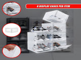 Sneaker Display Case Shoe Storage Organizer Box Stackable Plastic Clear Magnetic V63-839171