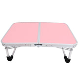 Folding Table Metal Small Folding Side Table Portable Dorm Desk Outdoor Metal Table V1370-AZ4-09924