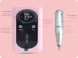 Pink Professional Rechargeable Nail Drill Machine - 45000RPM Portable E-File Kit for Acrylic, Gel, V888-ELOSUNG36055