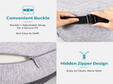 Ergonomic Car Neck Pillow Memory Foam Headrest Cushion Adjustable Strap Breathable Neck V888-ELOSUNG54415