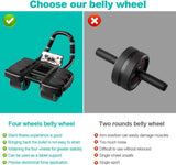 Automatic Rebound Ab Roller with Six-Point Elbow Support & Phone Holder for Home Gym Core Workout V1107-CS-LZCJFLH