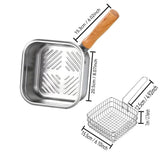 Stainless Steel Deep Fryer With Basket, Portable Outdoor Cooking Pot for Camping V1370-AZ4-24071
