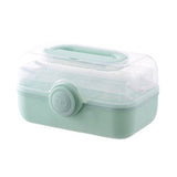 Medicine Storage Box Plastic Multi Layer Large Capacity Medicine Cabinet for Household Green V1294-YM0716-3117220183213