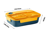 Lunch Box Containers With Dividers, 3 Compartments In One Large Lunch Box, Leakproof Lunch Box, V1189-LWWAL-20260401-07309