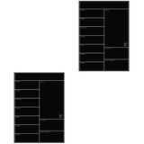 2-Pack Weekly Magnetic Calendar Pads for Refrigerator, Memo Boards Organizer for Notes, Reminders V1369-AZ3-W-12864