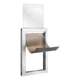 Pet Door, 21 x 30.3 cm Aluminum Frame with Lock and Flap System, Weatherproof Doggy Door, Easy to V952-MSCWMSMLHJ1PTQA4NV0