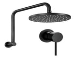 Cefito 9'' Rain Overhead Swivel Shower Head with Wall Bathroom Mixer SHOWER-A3-RO-9-BK-MIXER-RO