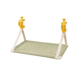 Clamp-On Hanging Cat Hammock Space-Saving Elevated Pet Bed with Breathable Tweed Fabric, Tool-Free V1341-ZY-N5LJWQ4U-GREY