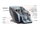 Livemor 4D Massage Chair Recliner SL Track Full Body Zero Gravity Massager Heated AI Body Scan MASCHR-4D-2GEAR-BUGR