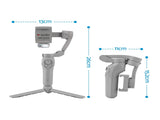 Devanti 3-Axis Handheld Gimbal Stabilizer for Smartphone & Tripod AI Tracking Fill Light PSL-L7PRO-360-GY