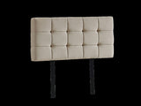 Linen Fabric Single Bed Deluxe Headboard Bedhead - Beige V63-821373
